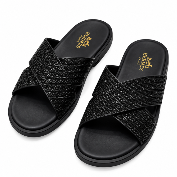 Monarch Luxe Cross-Strap Men’s Slides