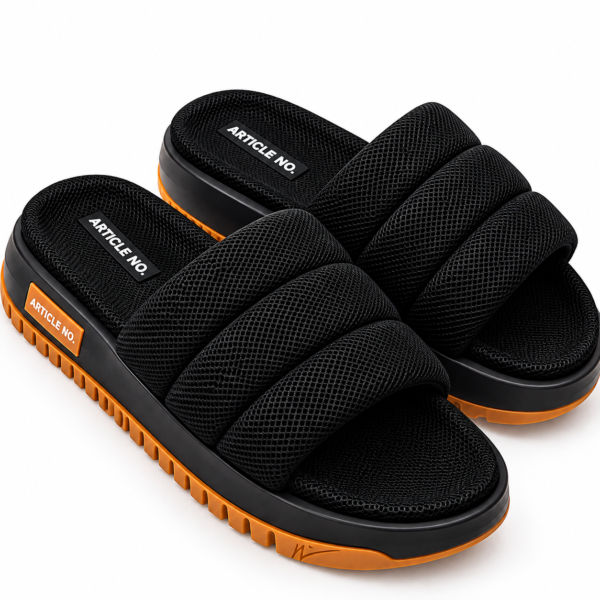 Padded Comfort Slides – Black