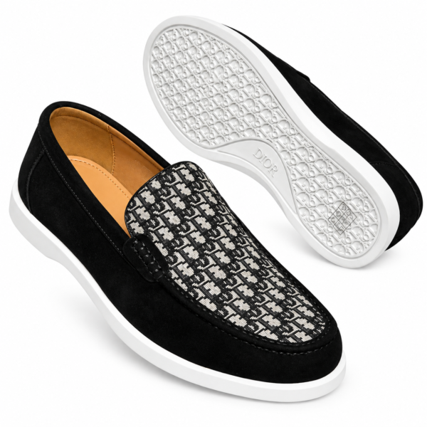 Signature Pattern Loafers